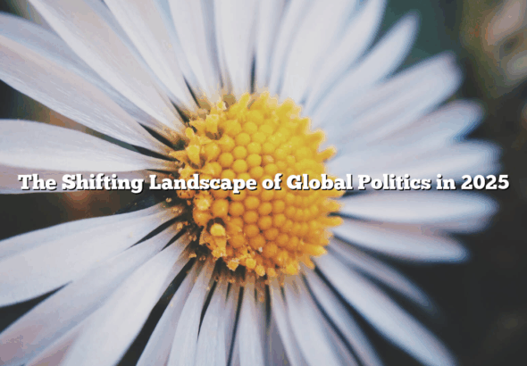 The Shifting Landscape of Global Politics in 2025